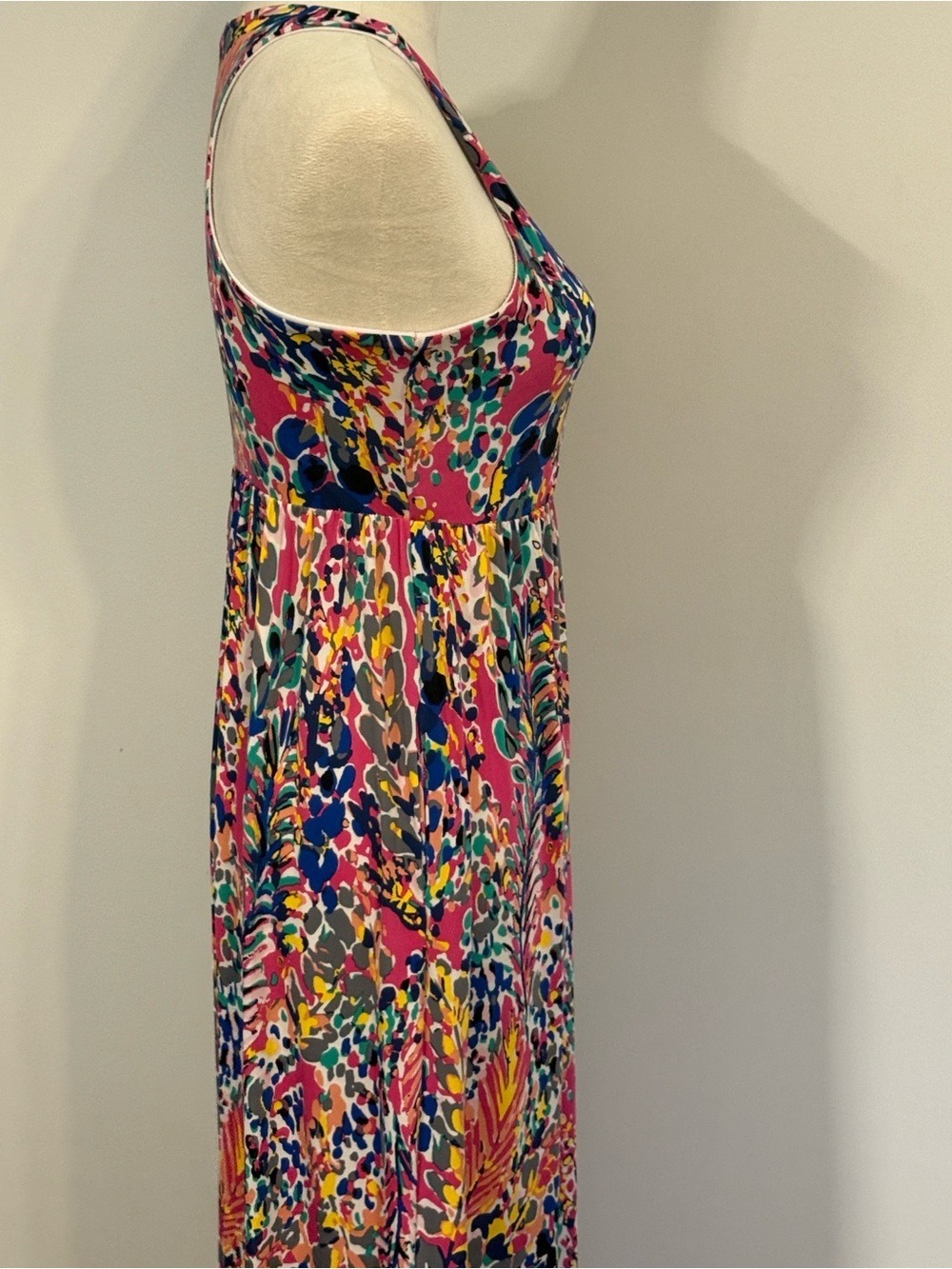 Vibrant Pink Floral-Print Maxi Dress - Picture 6 of 8